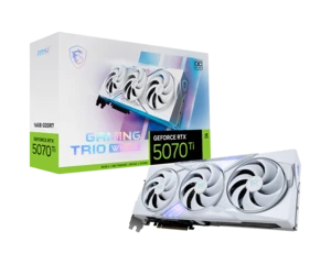 כרטיס מסך MSI RTX 5070 Ti 16G GAMING TRIO OC WHITE