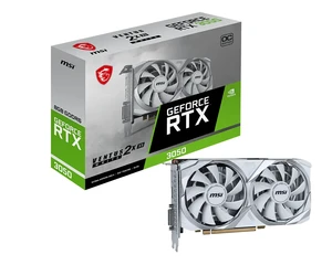 כרטיס מסך MSI GeForce RTX 3050 VENTUS 2X XS WHITE 8G OC