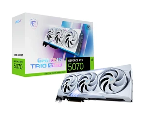 כרטיס מסך MSI GeForce RTX 5070 12G GAMING TRIO OC WHITE