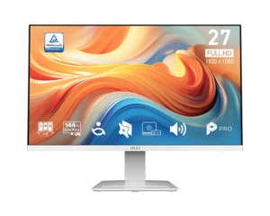 מסך מחשב MSI PRO MP273W E14A לבן, 27 אינץ׳ IPS FHD 144Hz