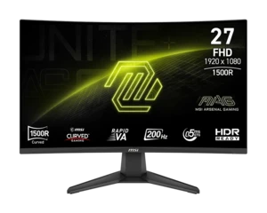 מסך גיימינג קעור MSI MAG 276CF E20,‏ 27 אינץ׳ FHD 200Hz