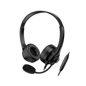 אוזניות משרד Genius HS-235U AI עם מיקרופון וחיבור USB-A / USB-C