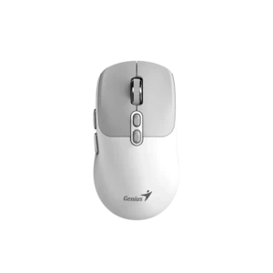 עכבר אלחוטי שקט Genius NX-8080S BT עם Bluetooth, צבע לבן-אפור