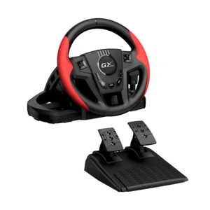 הגה מרוצים Genius SpeedMaster עם דוושות וידית הילוכים, 270°