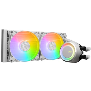 קירור מים למעבד MSI MAG CORELIQUID E240 WHITE ‏240mm ARGB