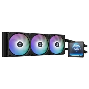 קירור נוזלי GAMDIAS AURA GL360 LCD ‏360mm עם מסך IPS ‏4 אינץ׳