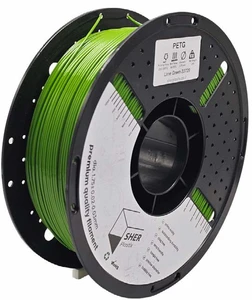 פילמנט SHER Plastix PETG – ירוק ליים | מארז מ־5 סלילים