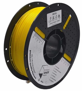 פילמנט SHER Plastix PETG – צהוב לימון | מארז מ־5 סלילים
