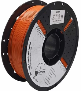 פילמנט SHER Plastix PETG – חום בוטנים | מארז מ־5 סלילים