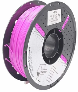 פילמנט SHER Plastix PETG – ורוד ניאון | מארז מ־5 סלילים