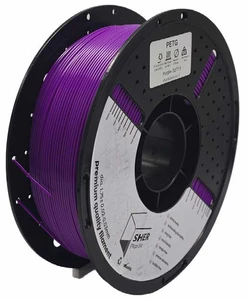 פילמנט SHER Plastix PETG – סגול | מארז מ־5 סלילים