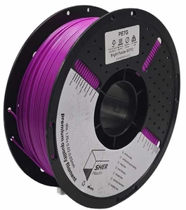פילמנט SHER Plastix PETG – סגול בהיר | מארז מ־5 סלילים