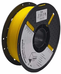 פילמנט SHER Plastix PLA – צהוב | מארז מ־5 סלילים