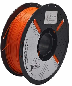 פילמנט SHER Plastix PLA – כתום להבה | מארז מ־5 סלילים