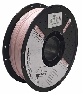 פילמנט SHER Plastix PLA – ורוד בהיר | מארז מ־5 סלילים