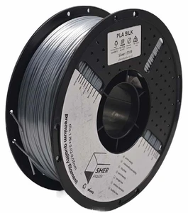 פילמנט SHER Plastix PLA SILK – כסף | מארז מ־5 סלילים