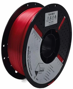 פילמנט SHER Plastix PLA SILK – אדום | מארז מ־5 סלילים